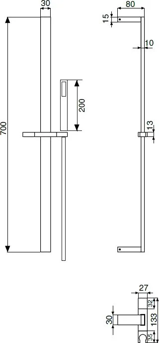 Душевой гарнитур Cezares Articoli Vari CZR-L-SD-03/24, золото Sancos — официальный сайт