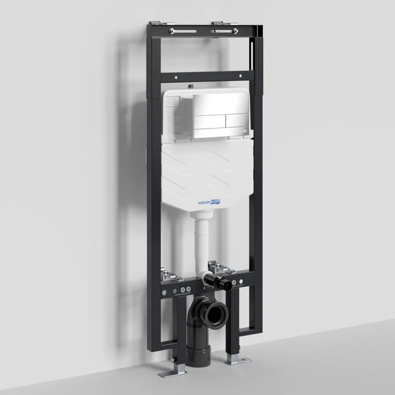 Система инсталляции для унитазов Wasserkraft Dinkel 58TLT.010.ME.CH04, с кнопкой смыва хром Sancos — официальный сайт