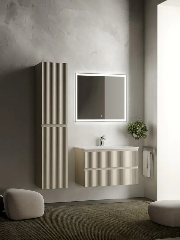 Тумба с раковиной Sancos Snob R 80 см, beige soft Sancos — официальный сайт