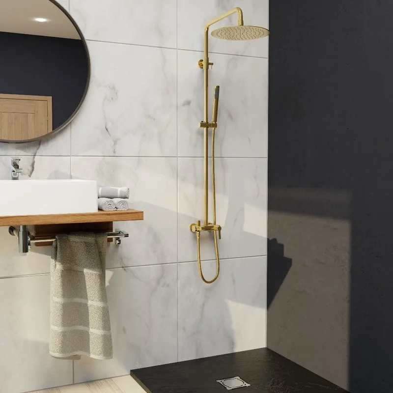 Душевая стойка RGW Shower Panels SP-31G, матовое золото Sancos — официальный сайт