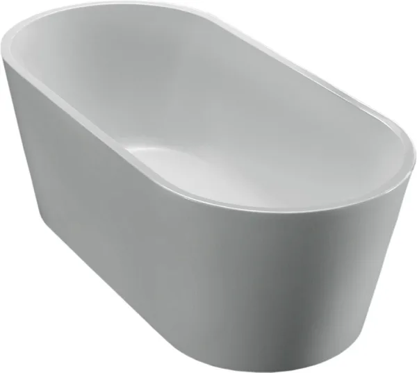 Акриловая ванна BelBagno BB71-1700 170x80 см, отдельностоящая, белая, овальная, с каркасом Sancos — Оригинал