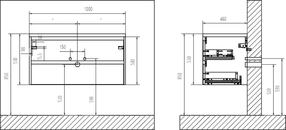 Тумба под раковину без столешницы BelBagno Kraft 100 bianco opaco Sancos — официальный сайт