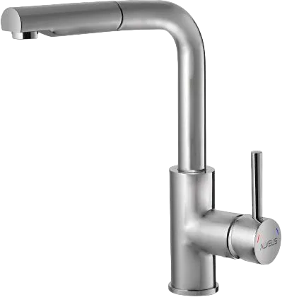 Смеситель для кухни Alveus Siros 1132901 брашированная сталь Sancos — Оригинал