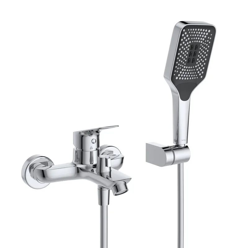 Смеситель для ванны с душем BelBagno Due VASM-CRM, хром Sancos — официальный сайт
