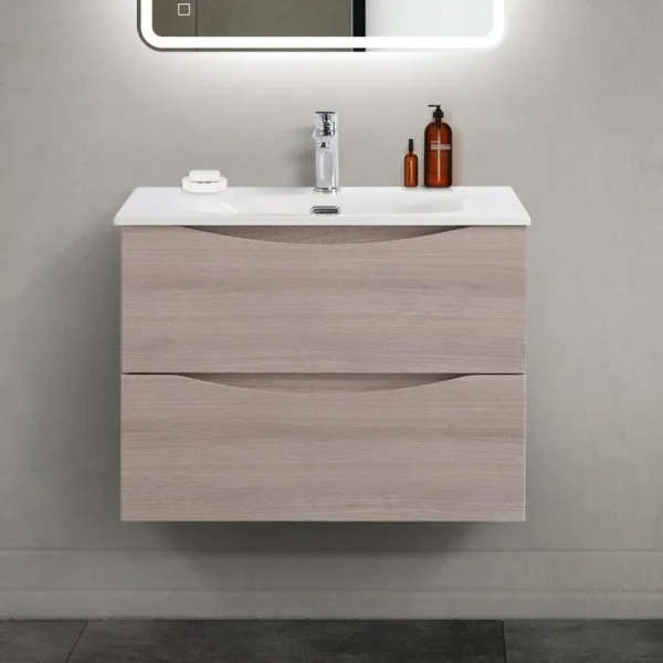 Тумба под раковину без столешницы BelBagno Marino-cer-mini 70 подвесная, rovere grigio Sancos — Оригинал