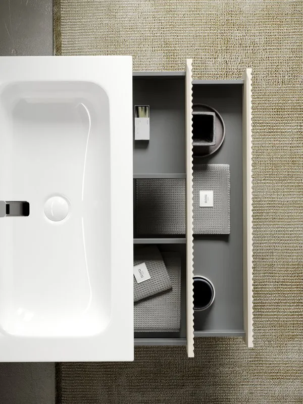 Тумба с раковиной Sancos Snob R 120 см, beige soft, раковина CN7017 Sancos — официальный сайт