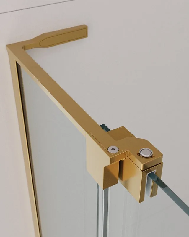 Душевая дверь в нишу Cezares Slider SLIDER-B-1-90/100-C-BORO 100 см, профиль брашированное золото, с Sancos — официальный сайт