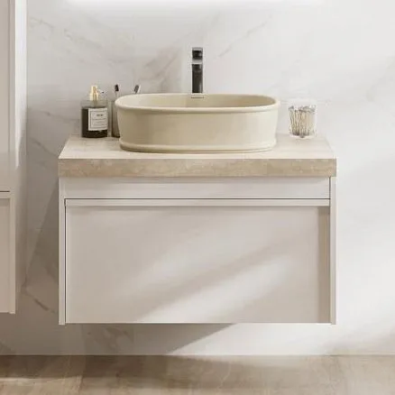 Тумба под раковину без столешницы KERAMA MARAZZI Modula 80 подвесная, белая глянцевая Sancos — Оригинал
