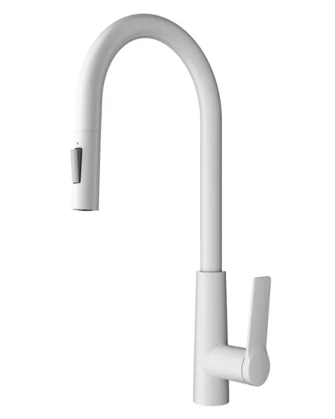 Смеситель для кухни Wonzon & Woghand WW-A20782-MW матовый белый Sancos — Оригинал