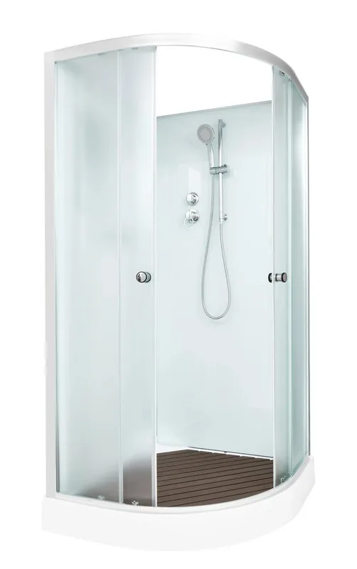 Душевая кабина DTO D09 90х90, профиль хром, стекло матовое Sancos — официальный сайт