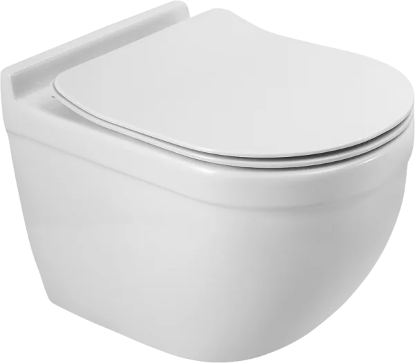 Унитаз подвесной BelBagno Senso-R BB017CH-TOR BB2034SC с микролифтом, безободковый, белый Sancos — Оригинал