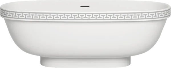 Ванна из искусственного камня Salini Greca Meander S-Stone 180x80 см, отдельностоящая, матовая белая Sancos — Оригинал