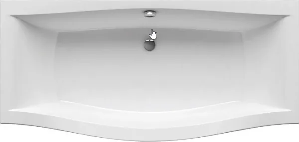 Акриловая ванна Ravak Magnolia C601000000 без опоры 180x75 см, пристенная, белая Sancos — Оригинал