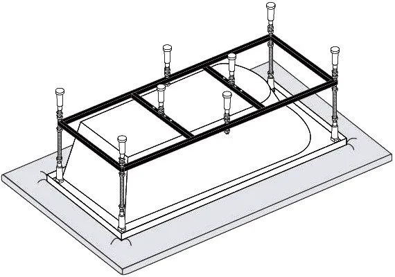 Каркас для ванны Vagnerplast 170x80 Sancos — официальный сайт