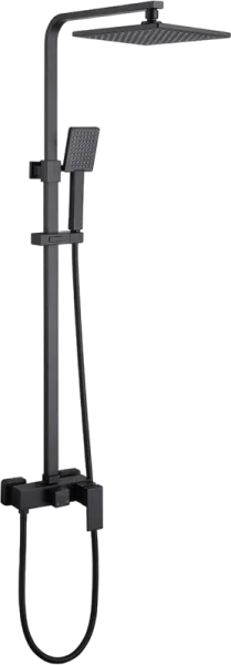 Душевая стойка Abber Daheim AF8220B, черная матовая Sancos — Оригинал