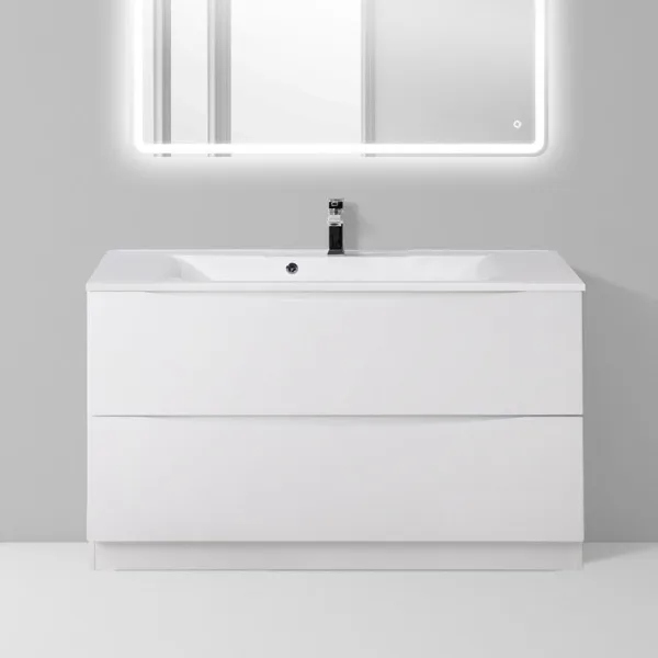 Тумба под раковину без столешницы BelBagno Marino 100 bianco lucido, напольная Sancos — Оригинал
