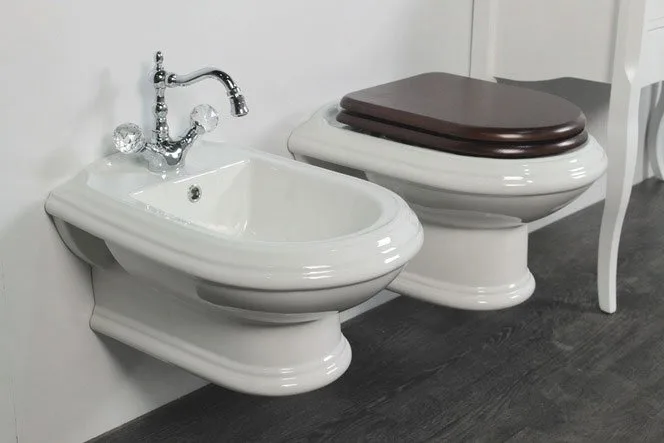 Крышка-сиденье Cezares King palace CZR-T-163-W-S-BR с микролифтом, петли бронза Sancos — официальный сайт