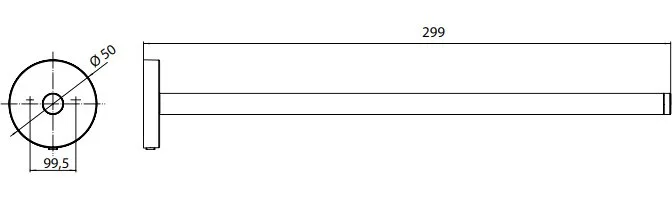 Полотенцедержатель Emco Round 4350 133 30 черный Sancos — официальный сайт