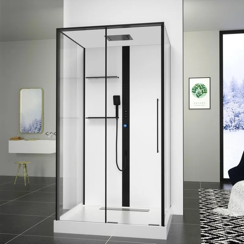 Душевая кабина Black&White Galaxy G8037, 800х1100х2150, с низким поддоном Sancos — официальный сайт
