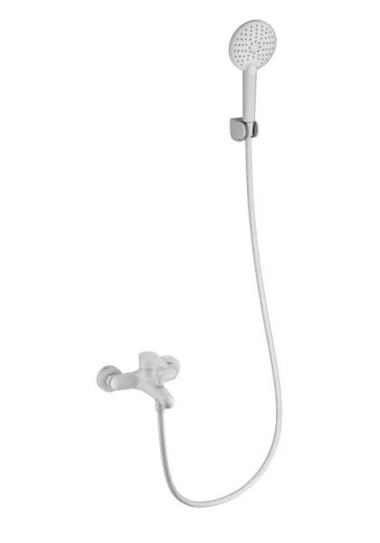 Смеситель для ванны с душем Wonzon & Woghand WW-AE3204-MW, матовый белый Sancos — Оригинал