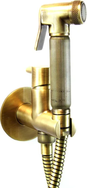 Гигиенический душ Webert EL870301065Metal со смесителем, С ВНУТРЕННЕЙ ЧАСТЬЮ, бронза Sancos — Оригинал