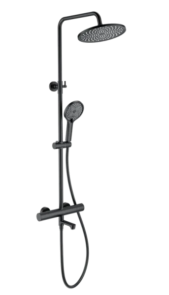 Душевая стойка Wonzon & Woghand WW-B3069-MB, матовая черная Sancos — Оригинал
