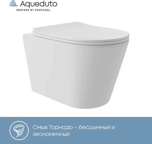 Унитаз подвесной Aqueduto Cone Plus CONT0220 Sancos — Оригинал