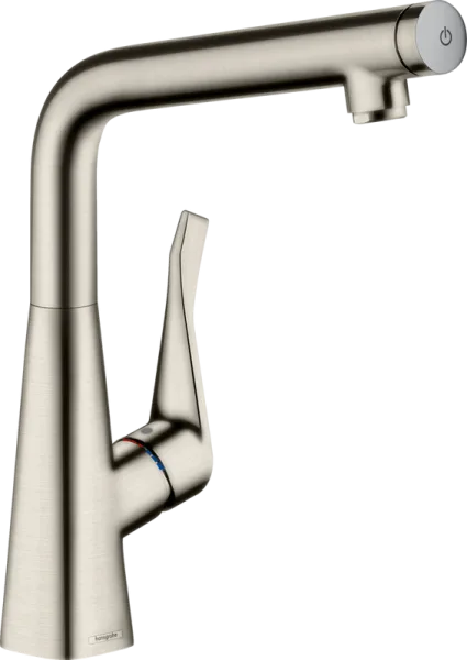 Смеситель для кухни Hansgrohe Metris Select M71 14785800 сталь Sancos — Оригинал