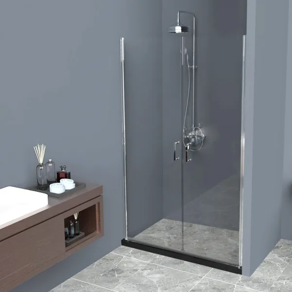 Душевая дверь в нишу BelBagno Uno B-2-120-C-Cr стекло прозрачное Sancos — Оригинал