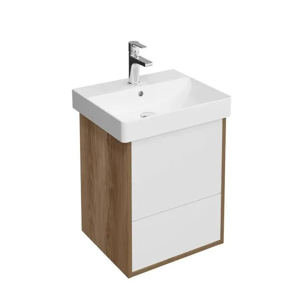 Тумба под раковину без столешницы KERAMA MARAZZI Pro 55 подвесная, 2 ящика, швейцарский вяз Sancos — Оригинал