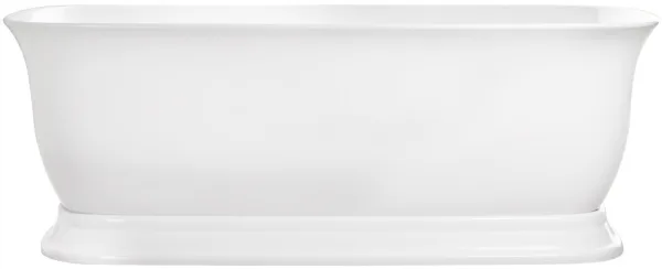 Акриловая ванна BelBagno BB400-1700-800 без опоры 170x80 см, отдельностоящая, белая, овальная, со сл Sancos — Оригинал