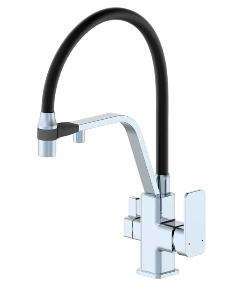 Смеситель для кухни Wonzon & Woghand WW-88458013-CR с гибким изливом, хром Sancos — Оригинал
