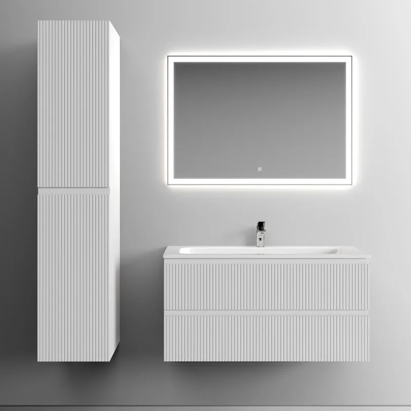 Шкаф-пенал для ванной Sancos Snob T 35 см, универсальный, Bianco (белый) Sancos — официальный сайт