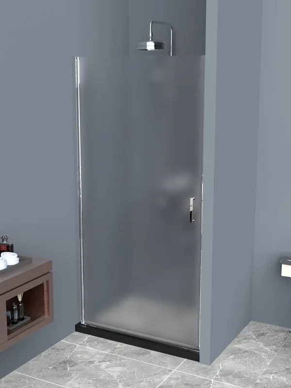 Душевая дверь в нишу BelBagno Uno B-1-100-P-Cr стекло рифленое Sancos — официальный сайт