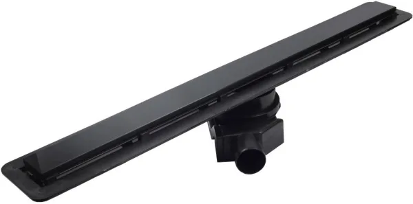 Душевой трап (лоток) Pestan Confluo Frameless Line 300 black glass Sancos — Оригинал