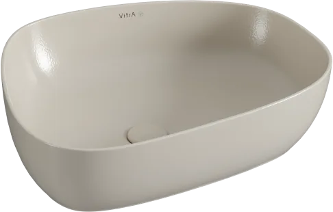 Накладная раковина VitrA Outline Recycled 7991B066-0016 матовый тауп Sancos — Оригинал