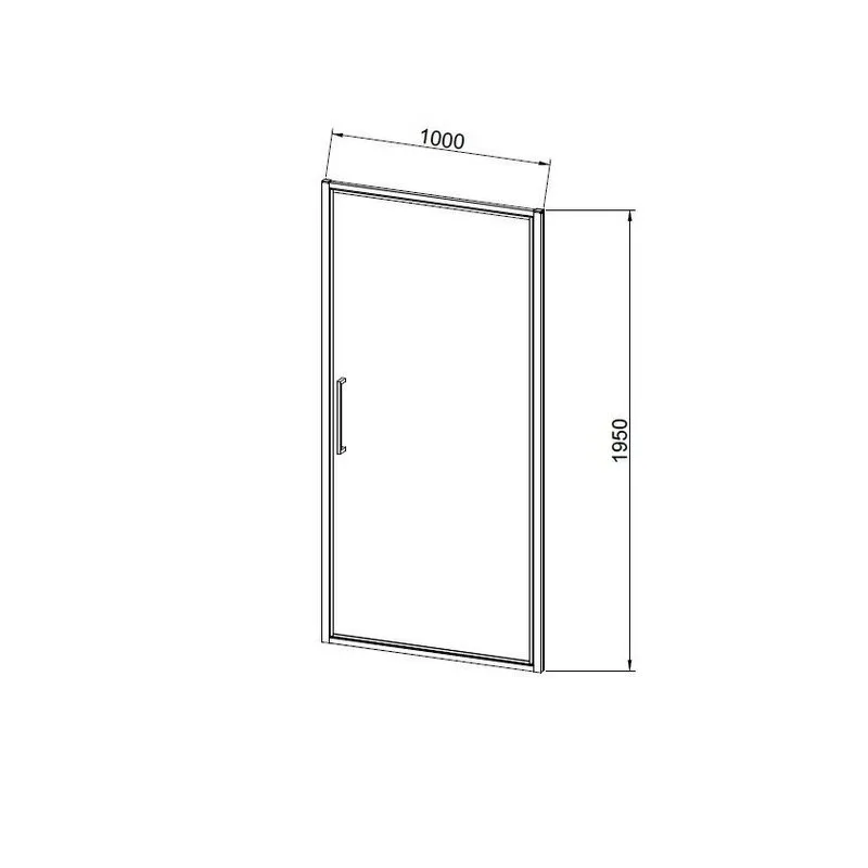 Душевая дверь Vincea Slim 8mm VDP-4SL100CLG, брашированное золото, стекло прозрачное Sancos — официальный сайт
