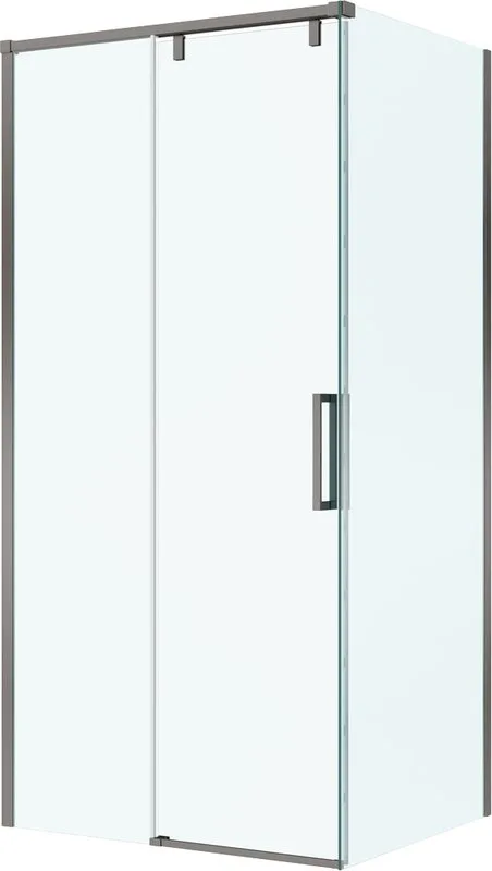 Душевой уголок BelBagno Soft Close-1 AH-1-100/80-C-GM профиль оружейная сталь Sancos — официальный сайт