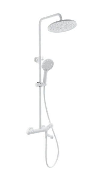 Душевая стойка Wonzon & Woghand T-1000 WW-B3057-A-MW, матовая белая Sancos — Оригинал