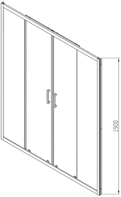 Душевая дверь в нишу Vincea Alpha VDS-3AL2160CL 160 см, стекло прозрачное, хром Sancos — официальный сайт