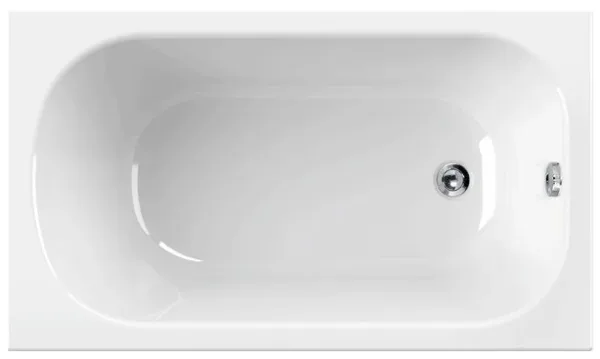 Акриловая ванна Cezares Eco 140-70-40-W37 без опоры 140x70 см, пристенная, белая Sancos — Оригинал