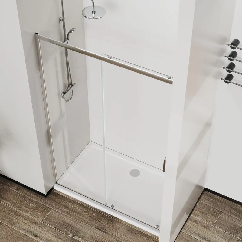 Душевая дверь в нишу Vincea City VDS-5CT100CL 100 см, стекло прозрачное, хром Sancos — официальный сайт