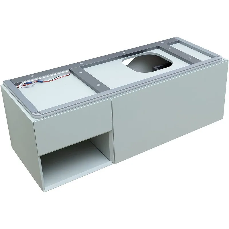 Тумба под раковину без столешницы Allen Brau Infinity 120 1+1 R, подвесная, папирус матовый Sancos — официальный сайт