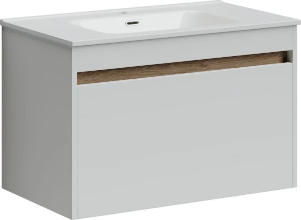 Тумба под раковину Sancos Smart 80 подвесная белый, SM80W Sancos — Оригинал
