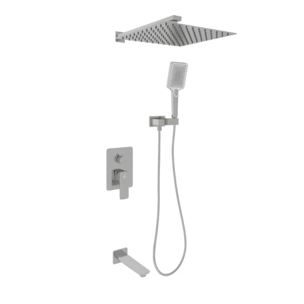 Душевой комплект Oliveeka D OL-88939003-BN С ВНУТРЕННЕЙ ЧАСТЬЮ, никель матовый Sancos — Оригинал