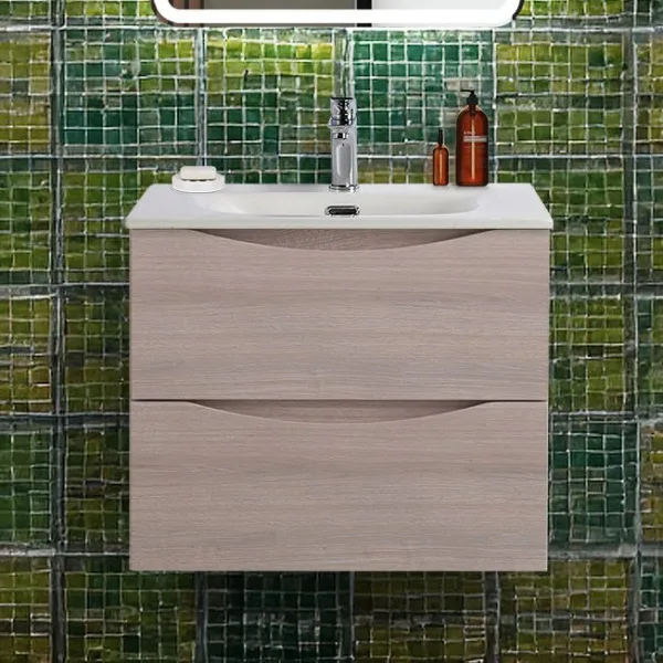 Тумба под раковину без столешницы BelBagno Marino-cer-n 60 подвесная, rovere grigio Sancos — Оригинал