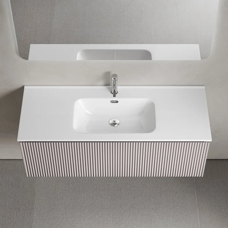 Тумба под раковину Sancos Snob R 1.0 120 подвесная Doha soft (пыльная роза), SNR1.0120SM Sancos — официальный сайт