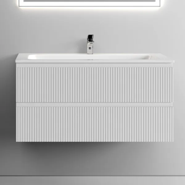 Тумба с раковиной Sancos Snob T 100 см, bianco Sancos — Оригинал