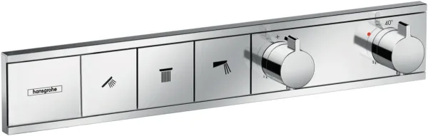Термостатический смеситель встраиваемый Hansgrohe RainSelect 15381000, для душа, хром Sancos — Оригинал