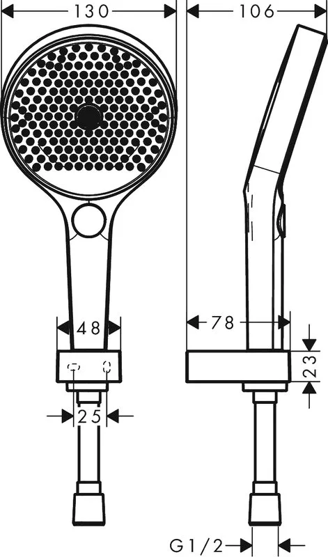 Душевой гарнитур Hansgrohe Rainfinity 26852700 Sancos — официальный сайт